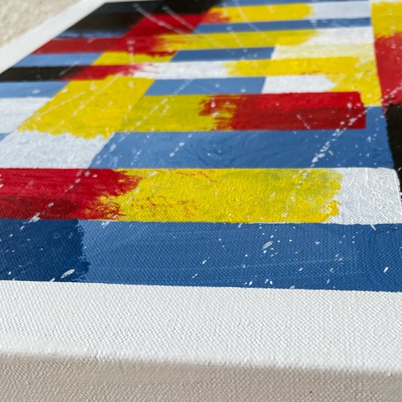 Abstract handmade art - canvas art - Picture 2 of 3